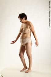 Underwear Woman Asian Standing poses - ALL Overweight short black Standing poses - simple Academic
